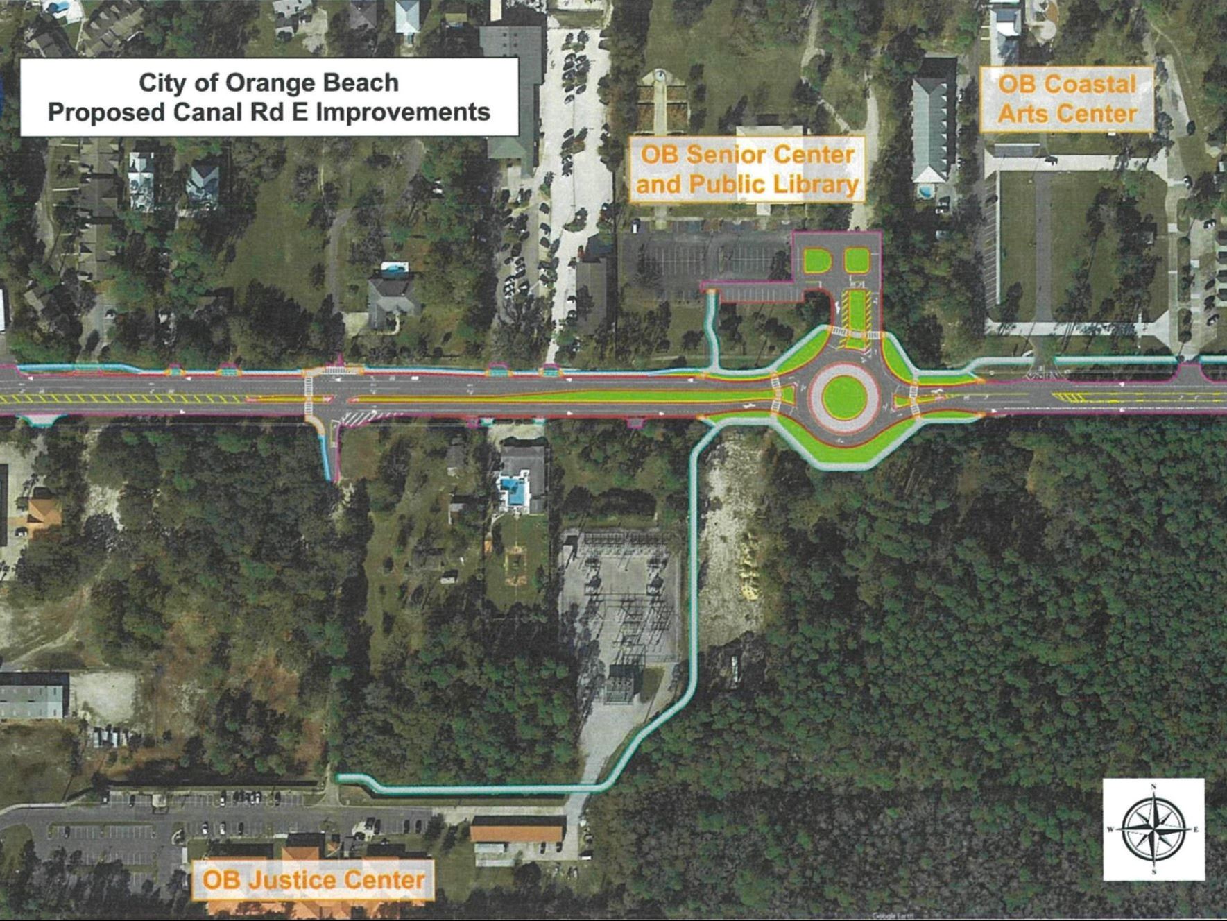 East Canal Road widening project and roundabout