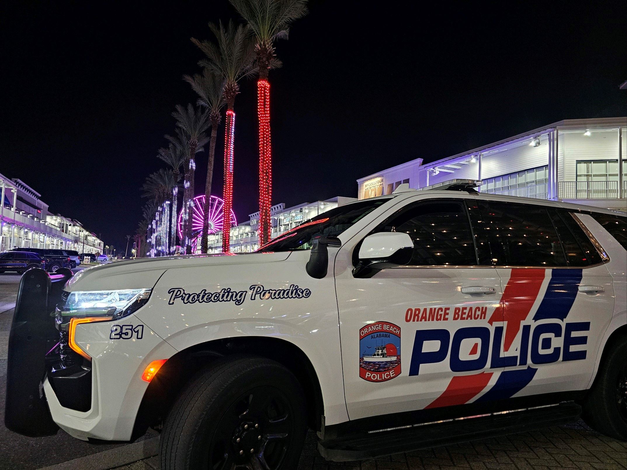 OBPD patrol vehicle at The Wharf