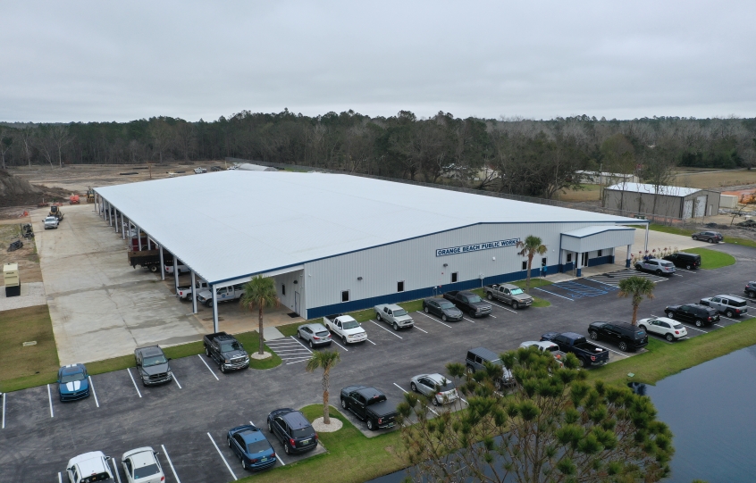 New Orange Beach Public Works Facility on Roscoe Road