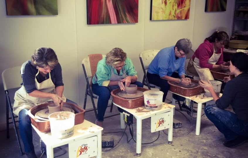Pottery Wheel Class Participants