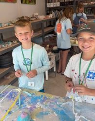 Art Camp Participants Gus and Gabe
