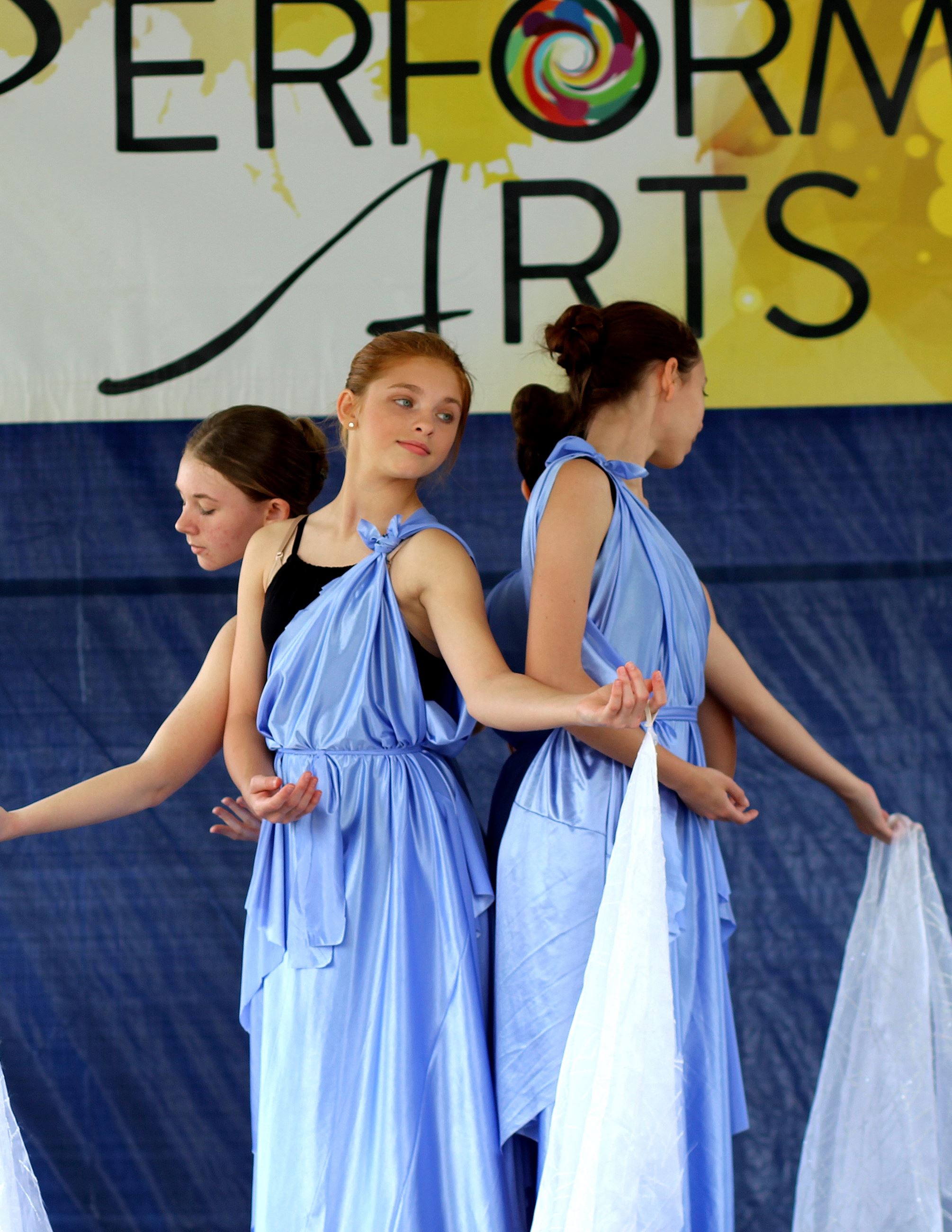 Ballerinas on Performing Arts stage
