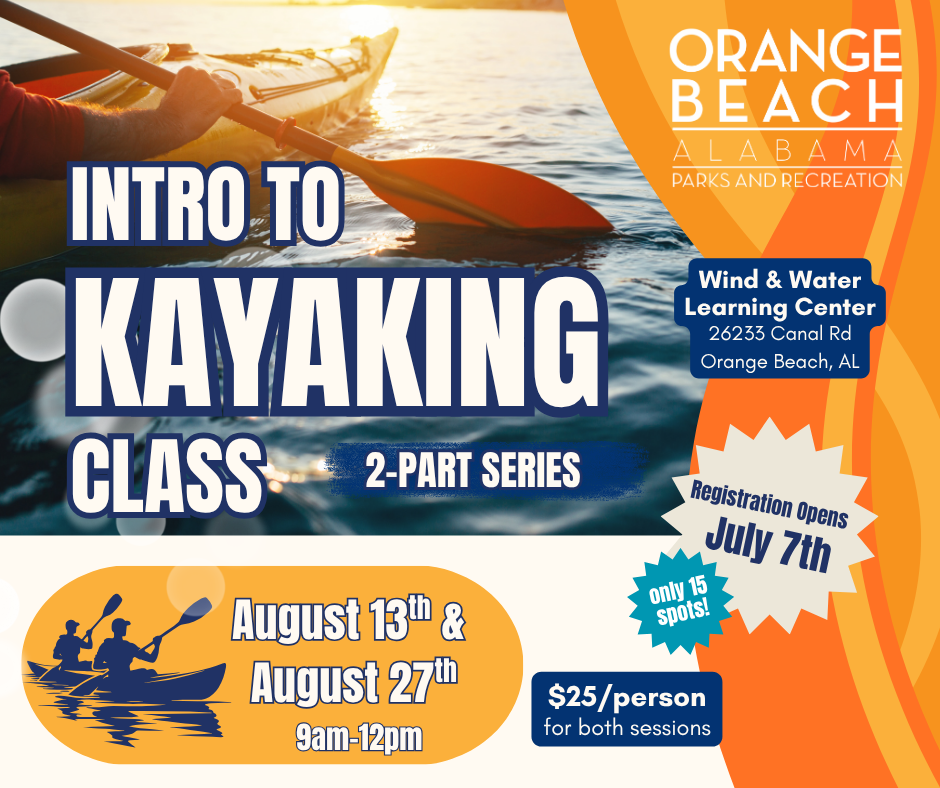 Intro to Kayaking Class promotional graphic